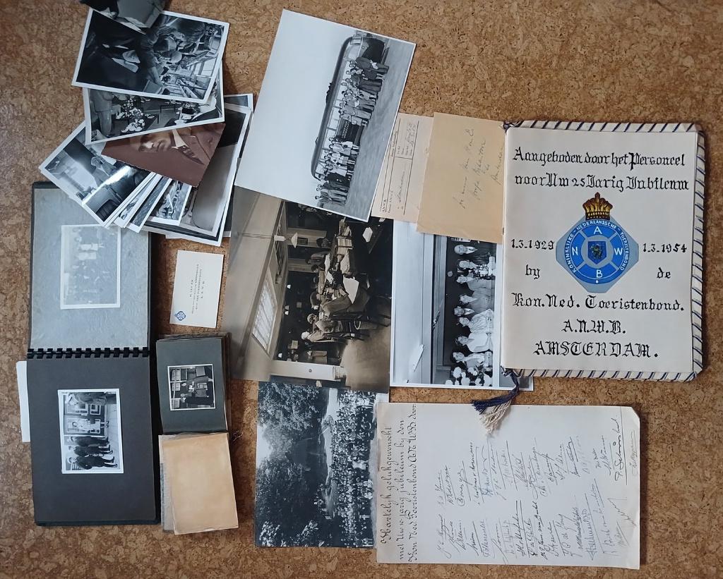 ANWB Amsterdam oude foto's en jubileumgastboek A.N.W.B., Gebruikt, Verzenden, Foto, Voor 1940