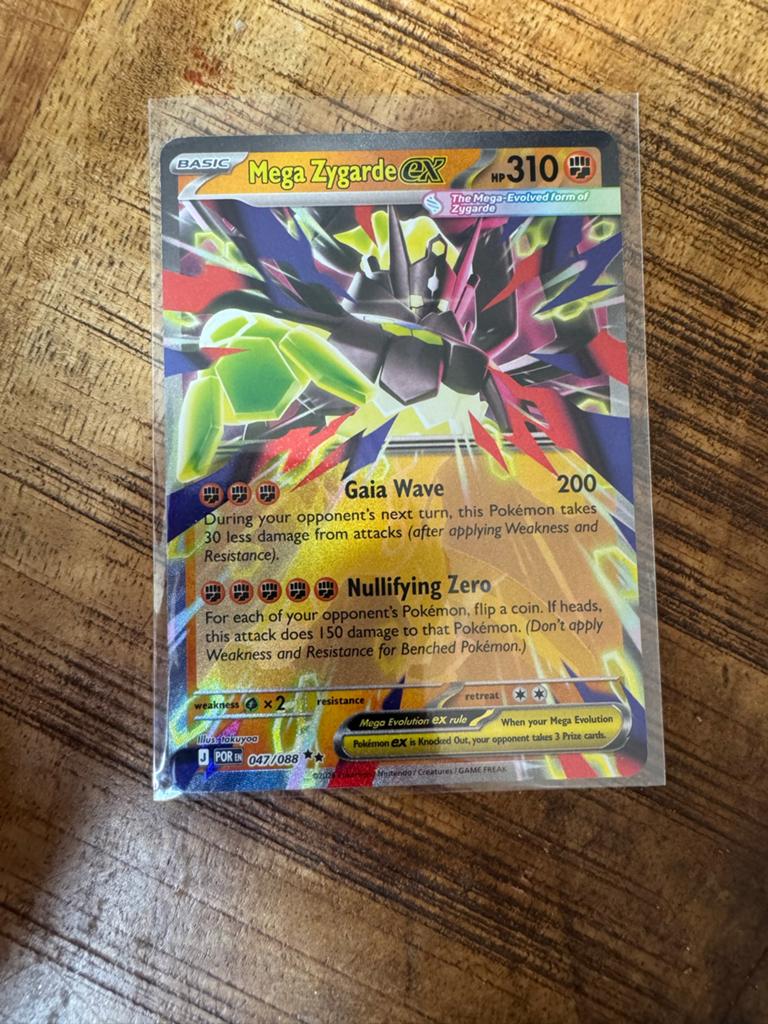 Mega Zygarde EX Pokémon kaart (047/088), Hobby en Vrije tijd, Verzamelkaartspellen | Pokémon, Zo goed als nieuw, Losse kaart, Ophalen of Verzenden