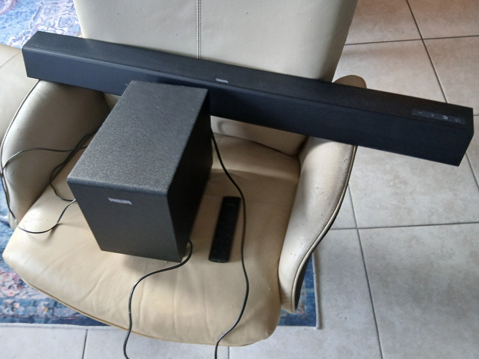 Philips Soundbar met Subwoofer - Zo goed als nieuw, Ophalen, Met externe subwoofer, Zo goed als nieuw
