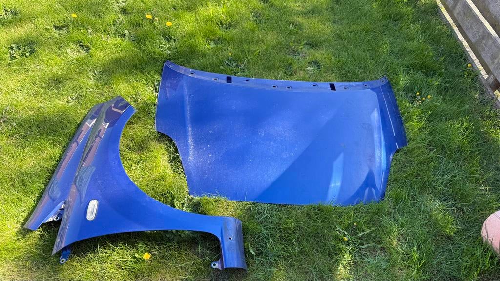 Motorkap en Spatbord RV Fiat Grande Punto / EVO Blauw, Ophalen, Gebruikt, Fiat