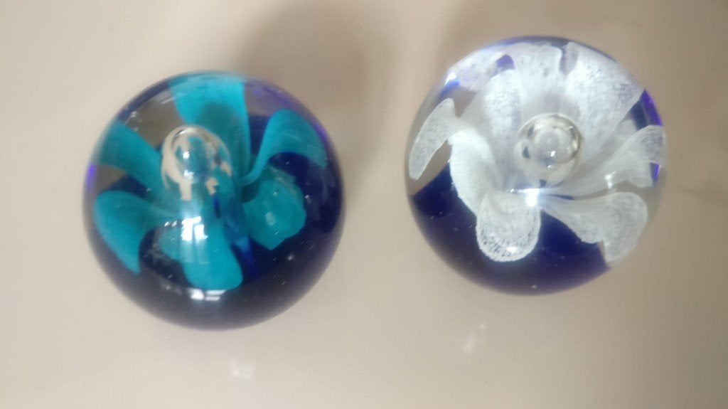 Glazen decoratie bol, Huis en Inrichting, Woonaccessoires | Overige, Ophalen of Verzenden, Zo goed als nieuw, Glas