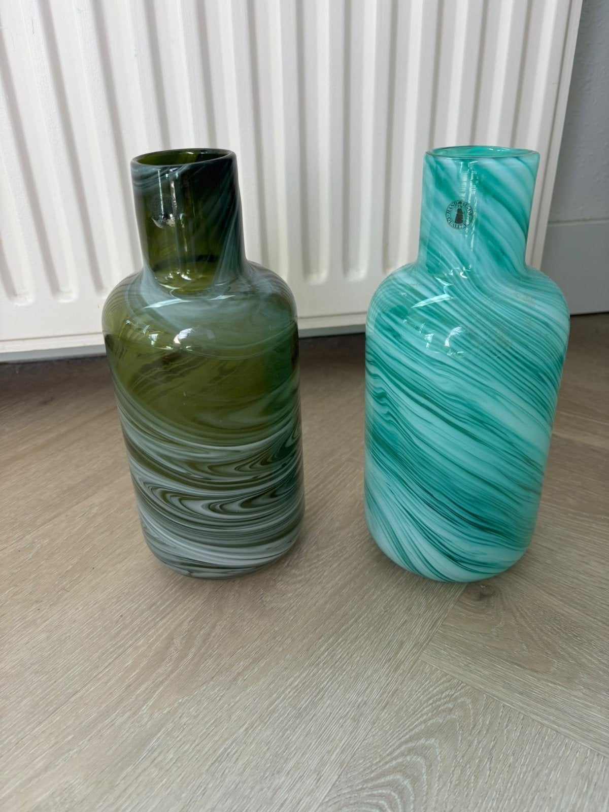 Ikea vazen, Ophalen, Zo goed als nieuw, Groen, Glas