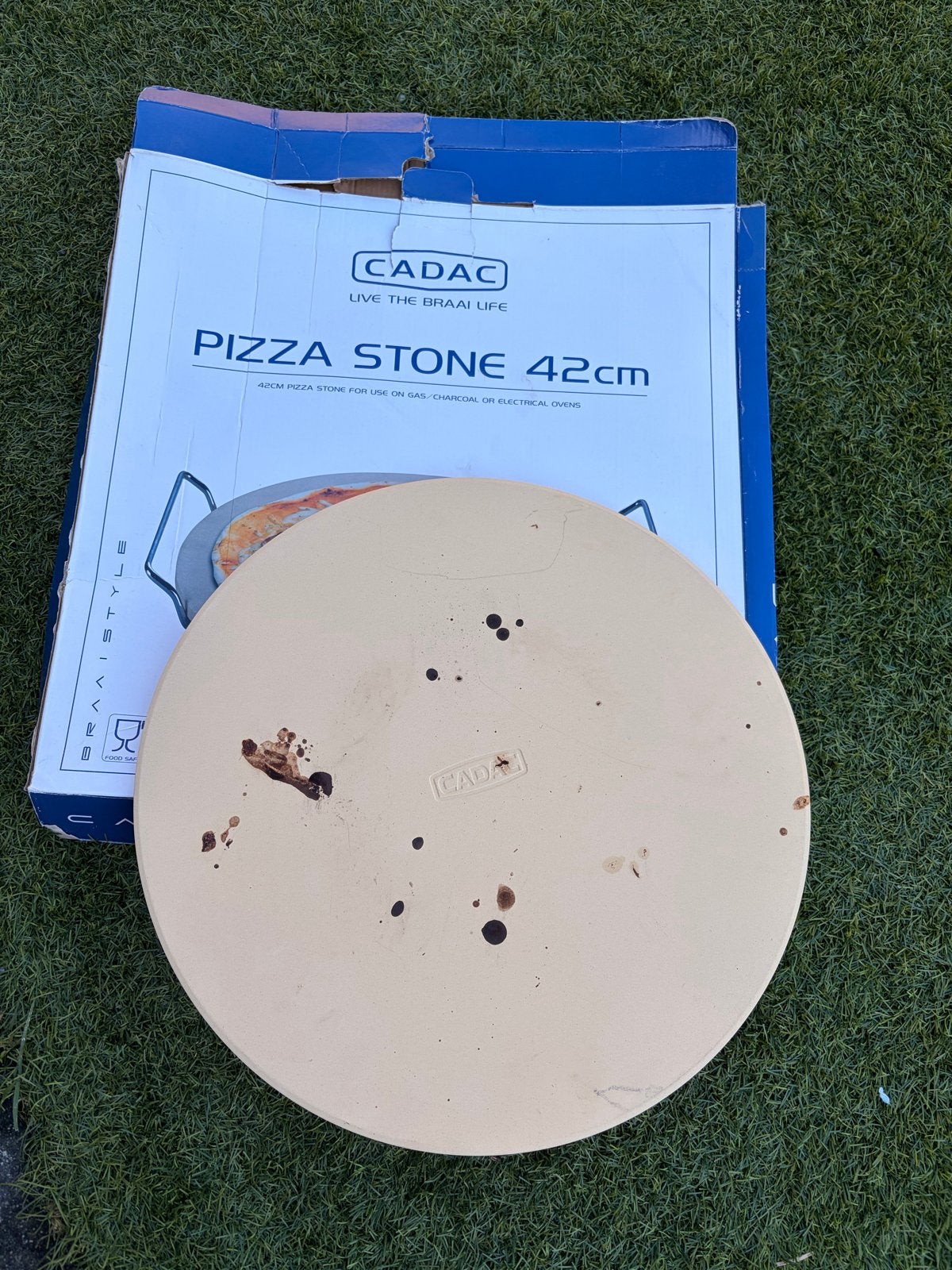 Cadac Pizzasteen 42 cm, Ophalen, Gebruikt