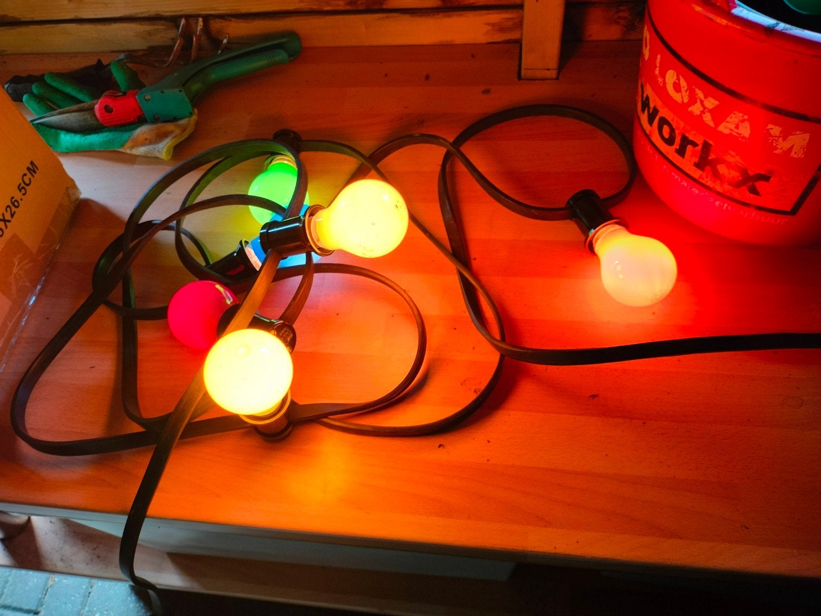 Slinger met gekleurde lampjes - Feestverlichting, Ophalen, Gebruikt, Meerkleurig