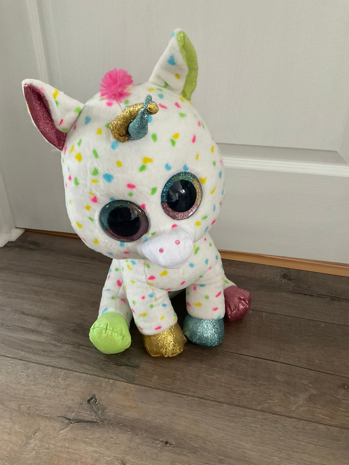 Harmonie Beanie boo xl, Eenhoorn, Overige karakters, Ophalen of Verzenden, Zo goed als nieuw