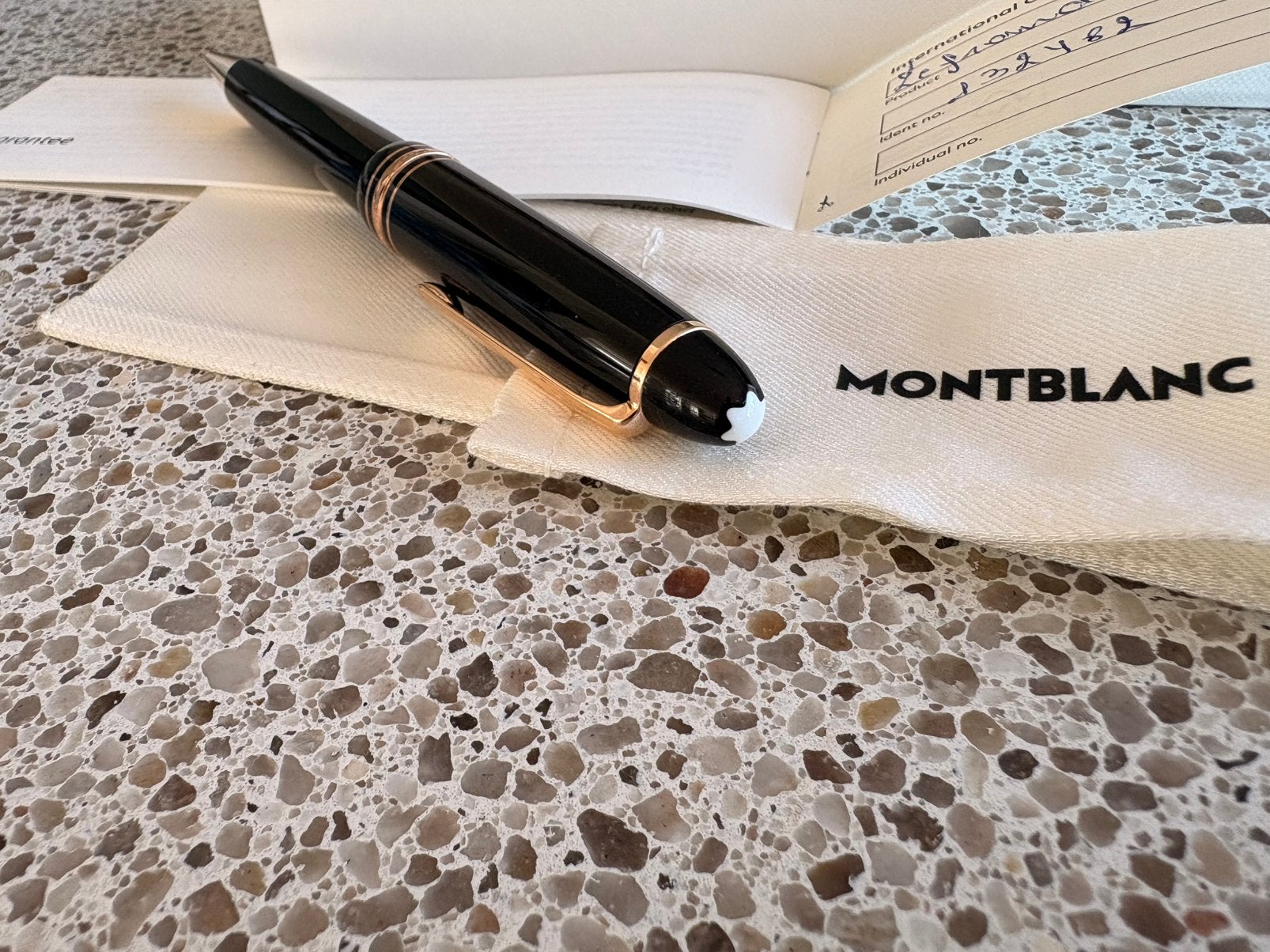 Montblanc Meisterstück LeGrand balpen – Red Gold – met doos, Verzamelen, Gebruikt, Balpen, Met doosje, Ophalen of Verzenden