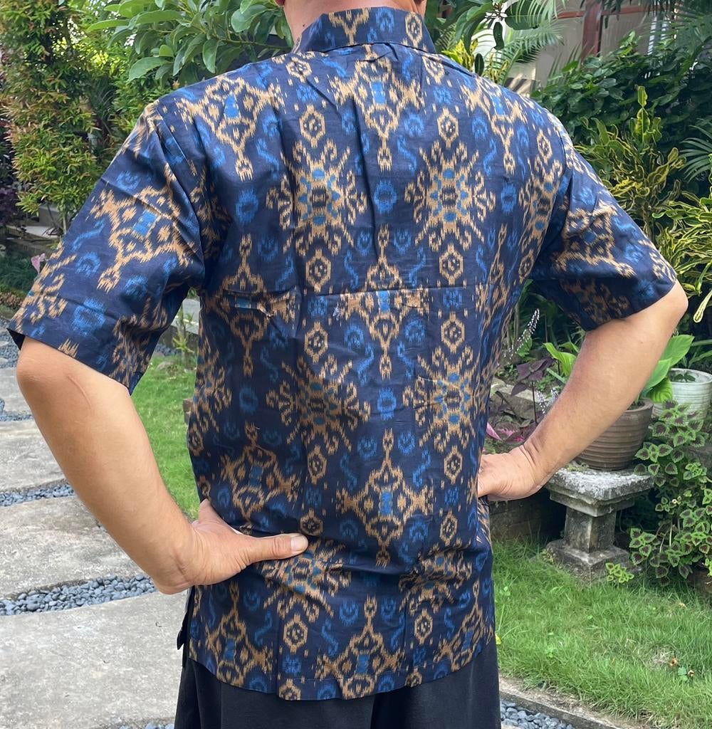 Balinese batik ikat overhemden borstomvang 114 cm, Ophalen of Verzenden, Nieuw, Overige halswijdtes