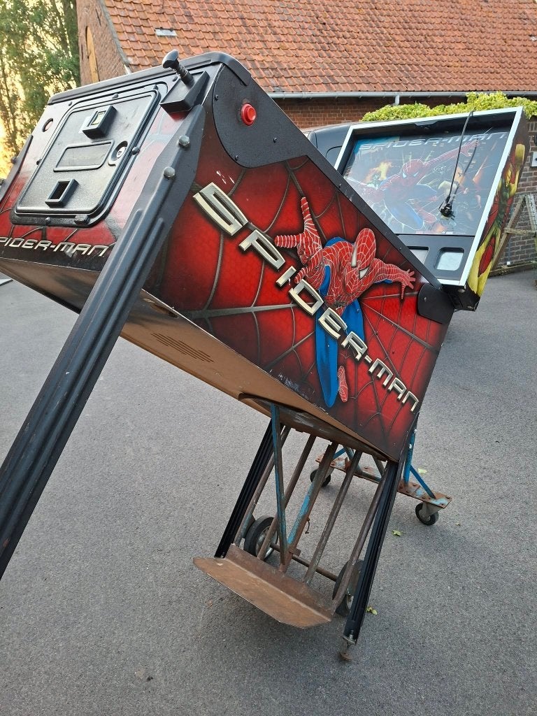 Spiderman,X-Men,Acdc en Foo Fighters., Verzamelen, Automaten | Flipperkasten, Ophalen, Stern, Zo goed als nieuw, Dot-matrix