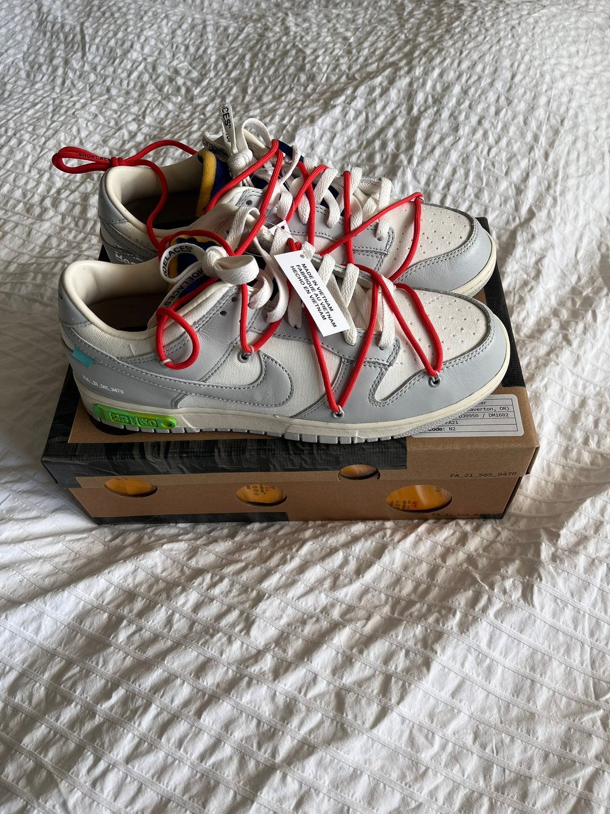 Nike Dunk Low Off-white lot 23 | US 11/EU45, Ophalen, Nieuw