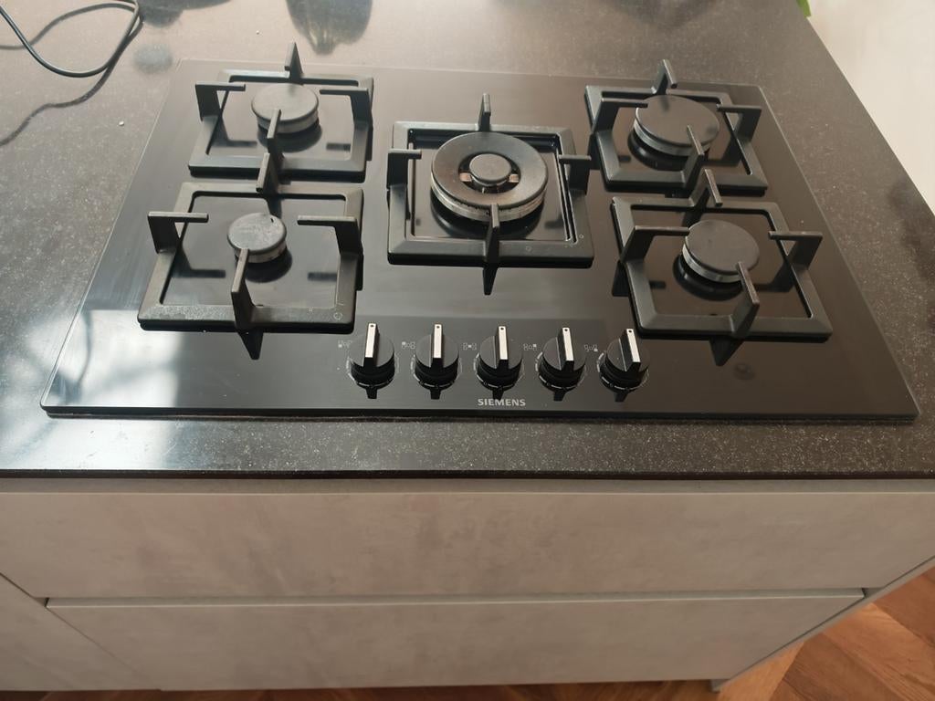 Siemens EP7A6QC20N Gasfornuis - 5 Kookzones, Ophalen, Gebruikt, Inbouw, Gas