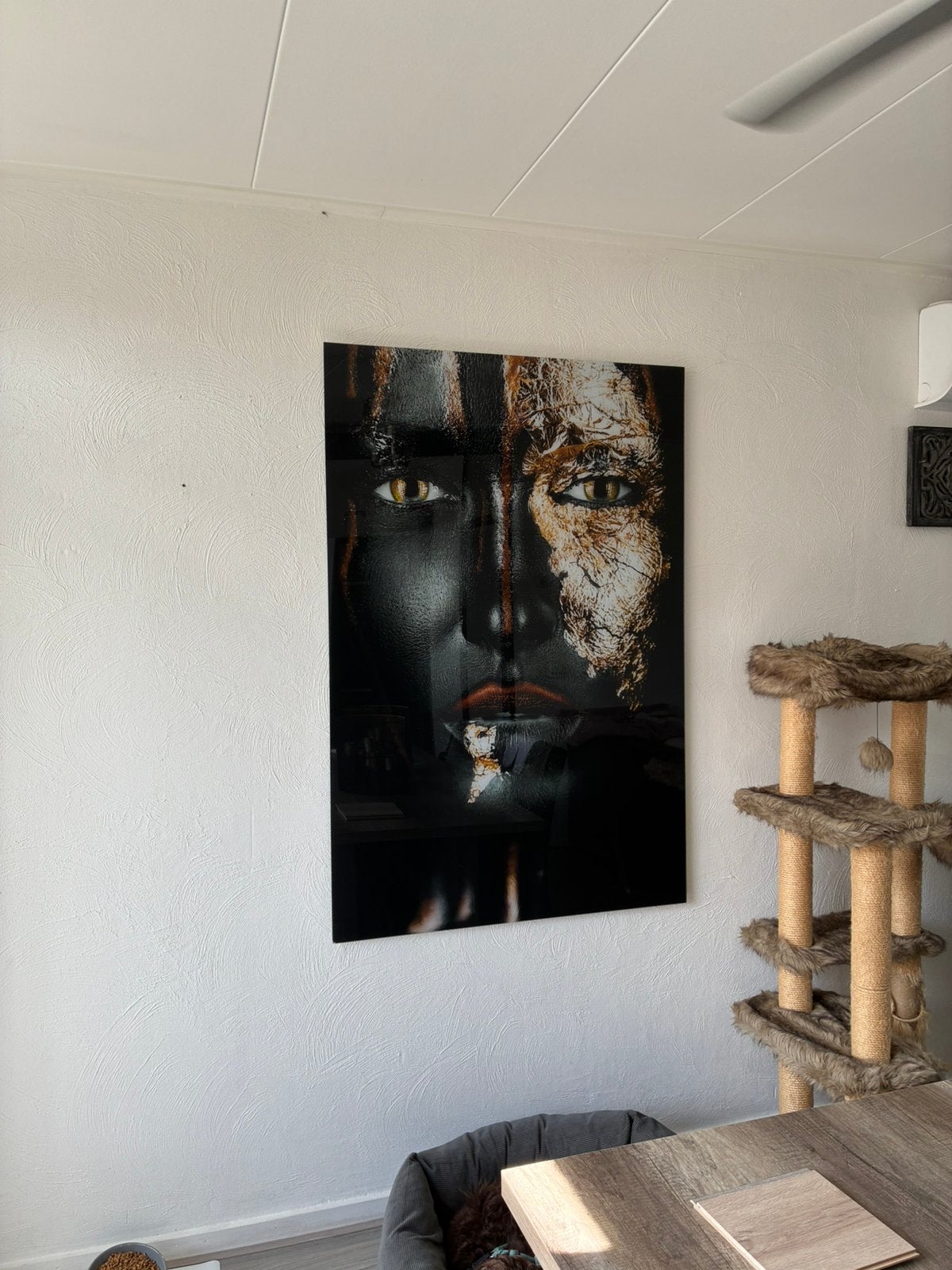 Plexiglas schilderij, Ophalen