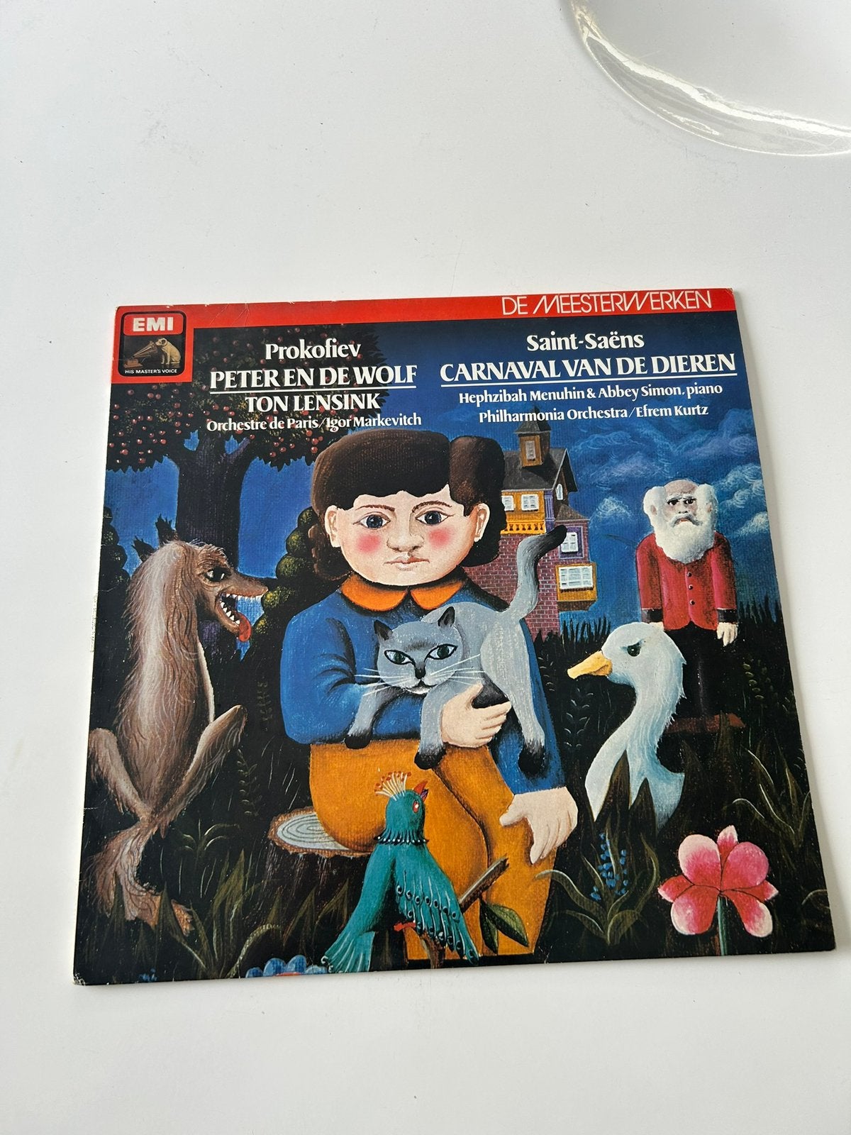 Prokofiev - Peter en de Wolf / Saint-Saëns - Carnaval, Cd's en Dvd's, Vinyl | Klassiek, Gebruikt, Modernisme tot heden, Ophalen of Verzenden