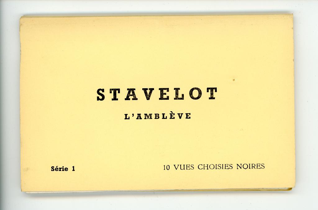 Vintage Stavelot – 10 zwart-wit kaarten leporello (ca. 1930), Ophalen of Verzenden, Voor 1920, Ongelopen, Luik