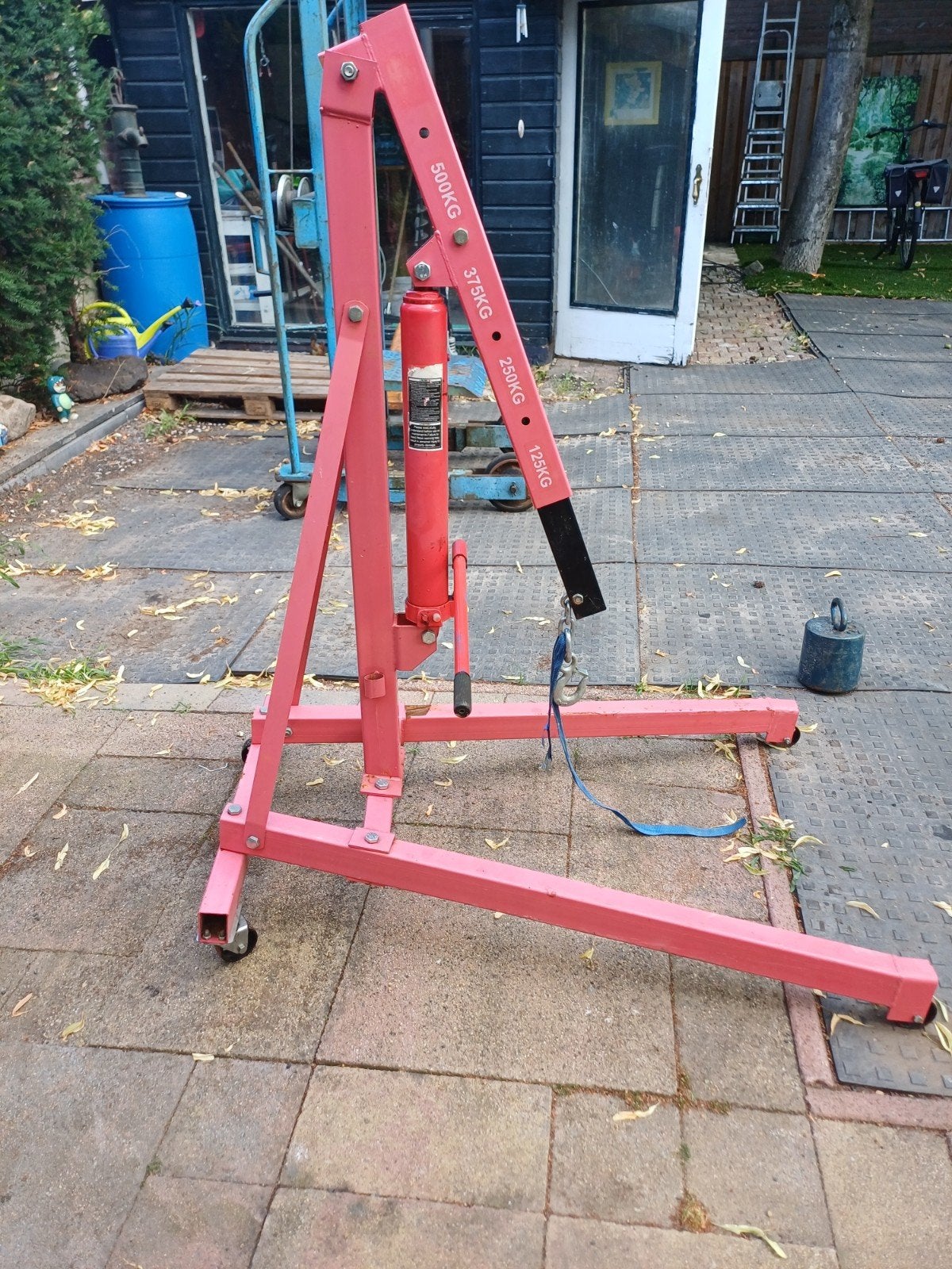 Motortakel, Ophalen, Gebruikt