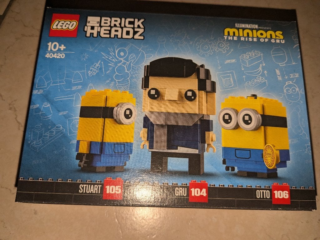 Lego Brickheadz - Minions; Gru, Stuart en Otto - 40420, BrickHeadz, Lego, Nieuw, Ophalen of Verzenden