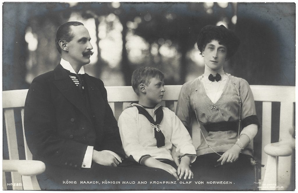 Noorwegen (1) Haakon en gezin, Ophalen of Verzenden, Nieuw, Buitenland, Kaart, Foto of Prent
