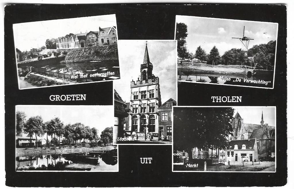 T24  Tholen, Verzenden, 1960 tot 1980, Gelopen, Zeeland