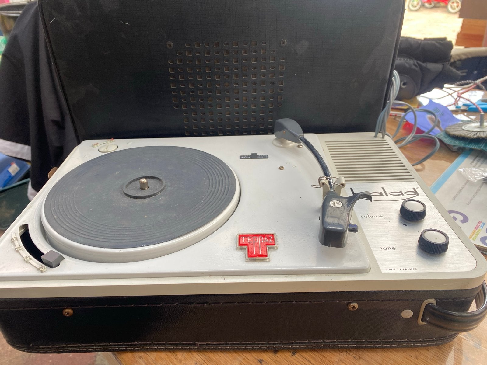 Vintage Balad Teppaz Platenspeler - Draagbaar, Ophalen, Gebruikt, Platenspeler, Overige merken
