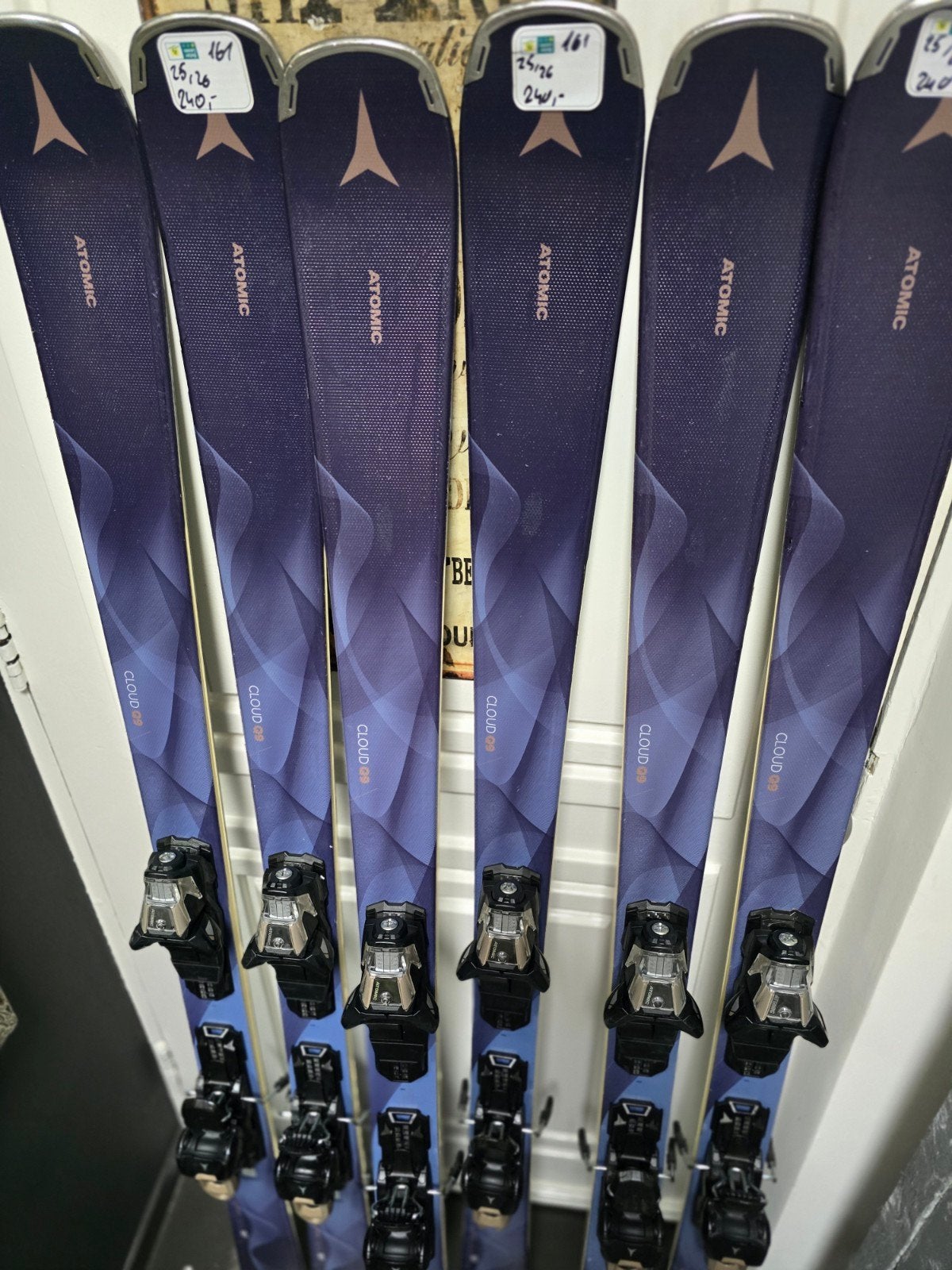 161cm ATOMIC CLOUD Q9 ALL SNEUW ALL ROUND TOP SKI DAMES, 160 tot 180 cm, Ophalen of Verzenden, Zo goed als nieuw, Carve
