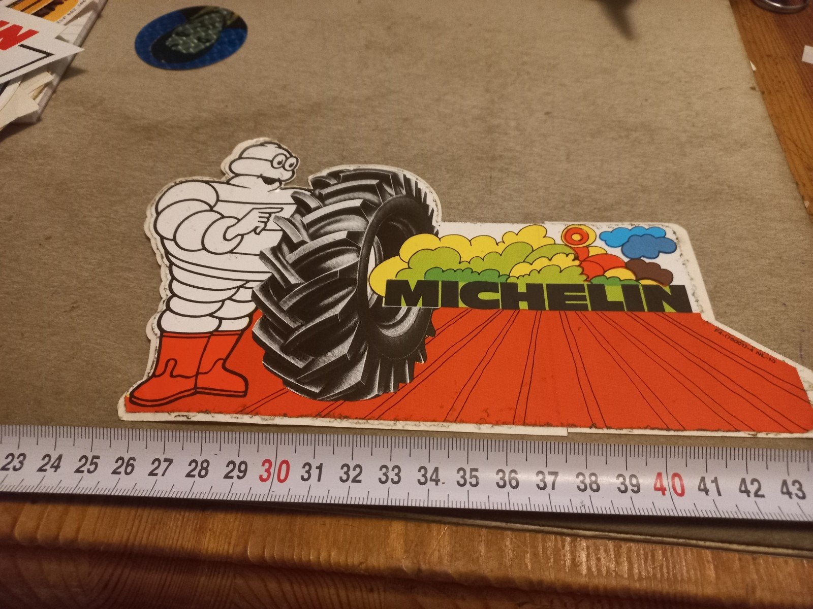 Vintage Michelin Bibendum Tractor Sticker, Ophalen of Verzenden, Gebruikt