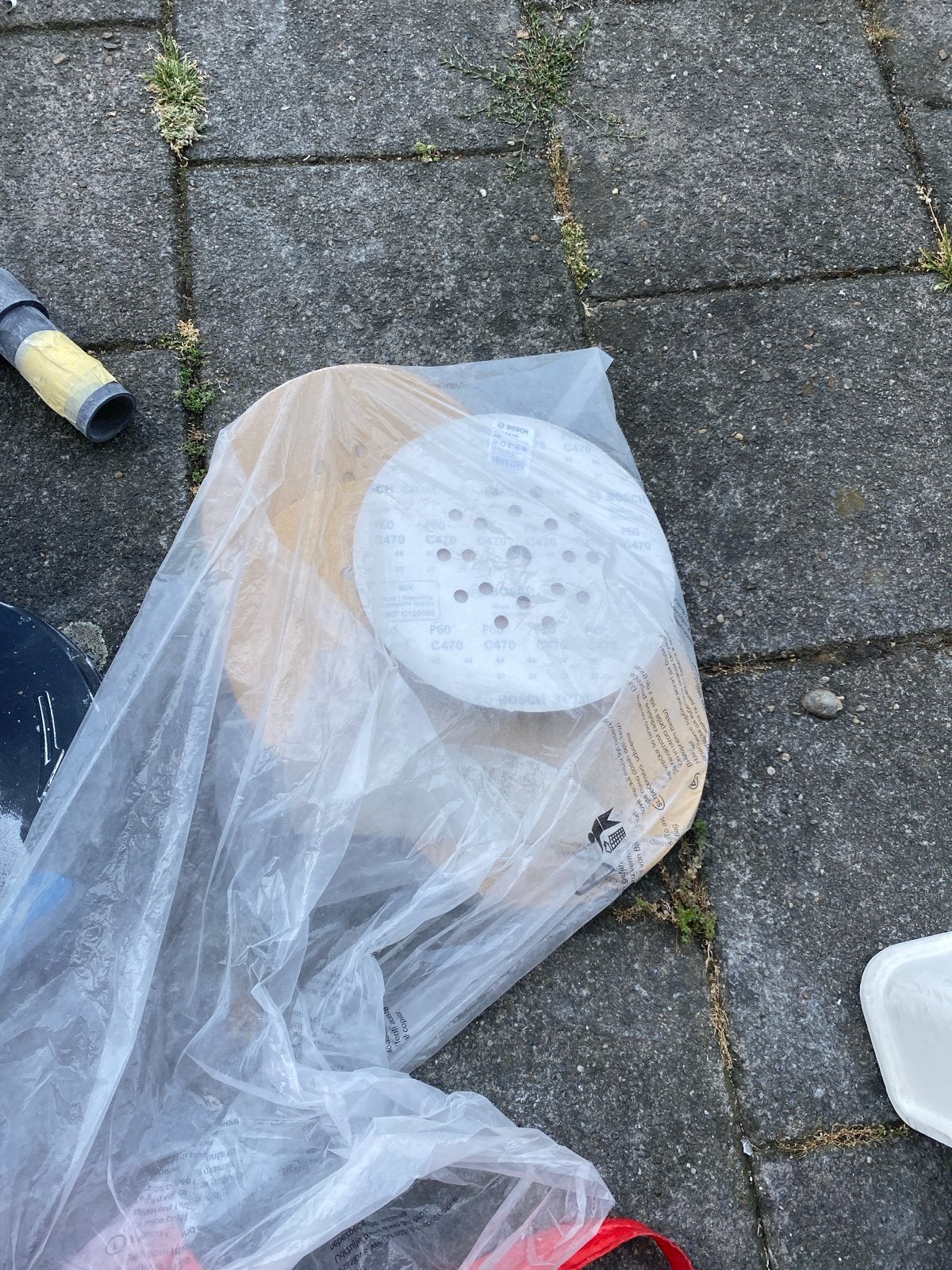Muur- en plafondschuurmachine met stofzuigerslang, Doe-het-zelf en Verbouw, Gereedschap | Schuurmachines, Ophalen, Gebruikt, Overige typen
