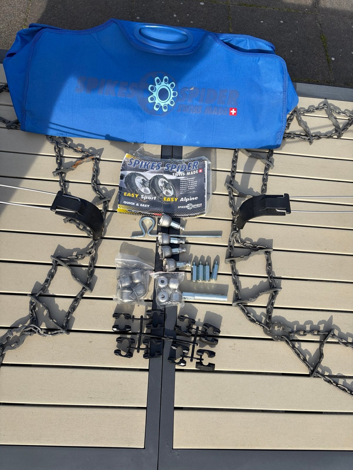 Spikes Spider Easy Sport/Alpine Sneeuwkettingen, Ophalen, Zo goed als nieuw