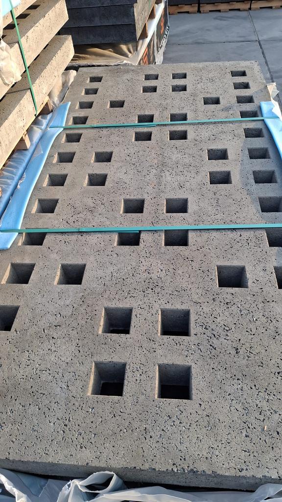 Oudhollandse grasbetonplaten 200x100x10 waterpasserende, Tuin en Terras, Tegels en Klinkers, Ophalen, Nieuw, 10 m² of meer, Beton