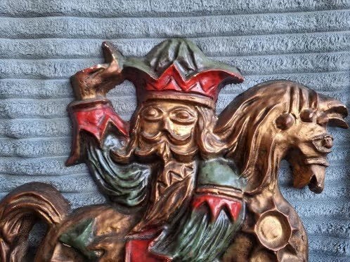 Lajkonik wanddecoratie h, Wandsculptuur, 44 cm, Meerkleurig, Zo goed als nieuw