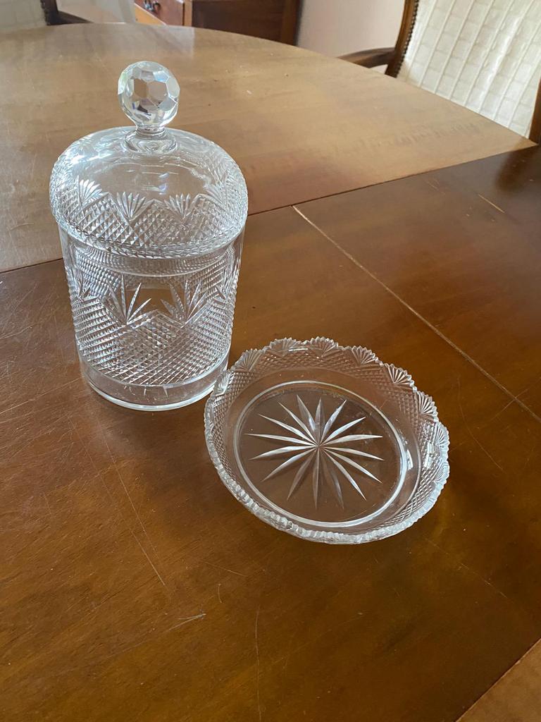 (Koek)pot en schaaltje, Ophalen, Overige stijlen, Glas, Schaal of Schalen