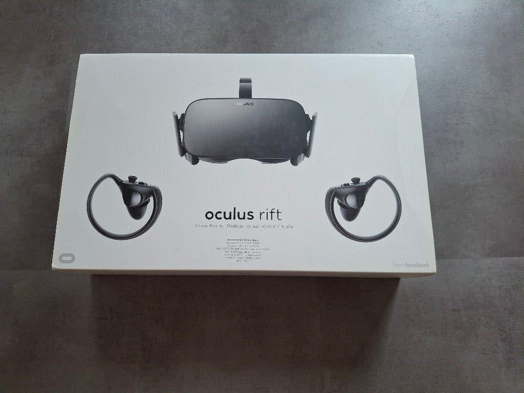 oculus rift met sensoren en headstand te koop, Ophalen, Zo goed als nieuw, VR-bril, Pc