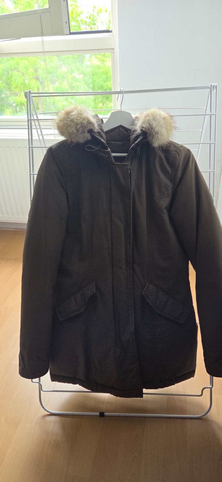 Woolrich jas met afneembare bontkraag - Maat XS, Kleding | Dames, Jassen | Winter, Ophalen of Verzenden, Woolrich, Maat 34 (XS) of kleiner