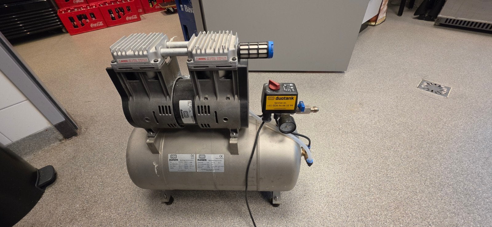 Duotank DAC25 2.0 Compressor - 25L, 8 bar, 2014, Ophalen, Gebruikt, 6 tot 10 bar, Minder dan 200 liter/min