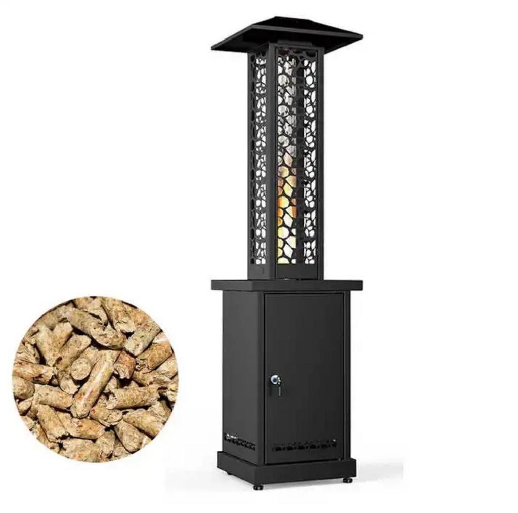 Nieuwe Pellet Terrasverwarmer - 195cm Hoog, Tuin en Terras, Terrasverwarmers, Ophalen, Nieuw, Vloer