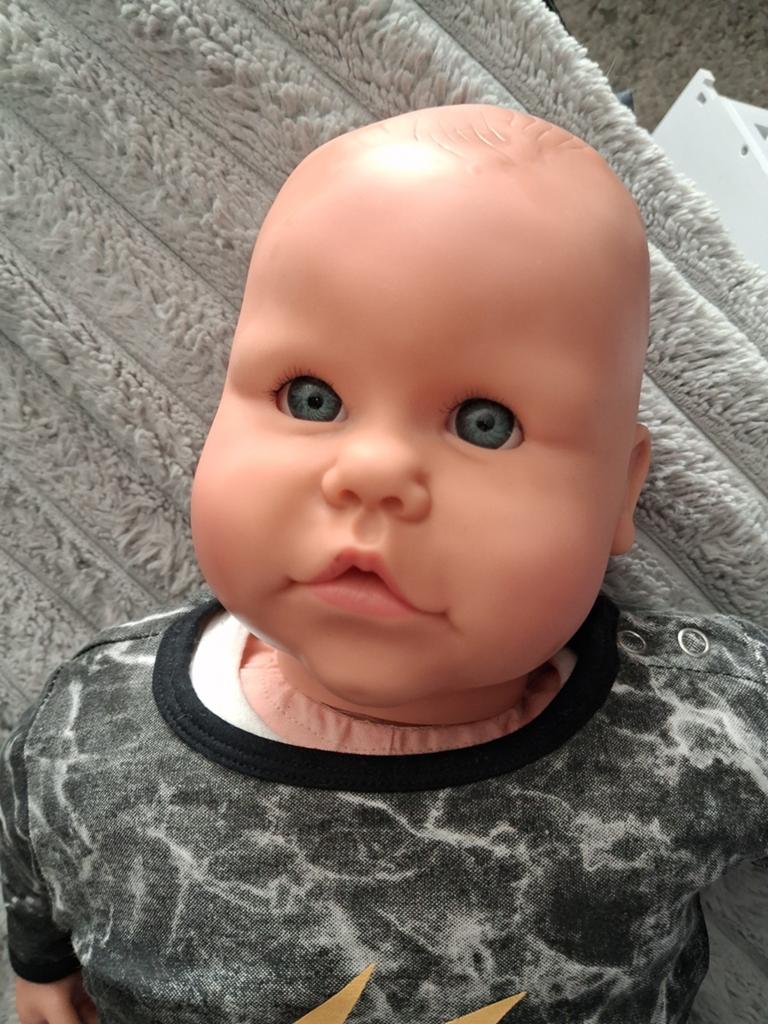 Lief jongetje van Götz, 60 cm stoffen lijfje, Ophalen of Verzenden, Zo goed als nieuw, Babypop