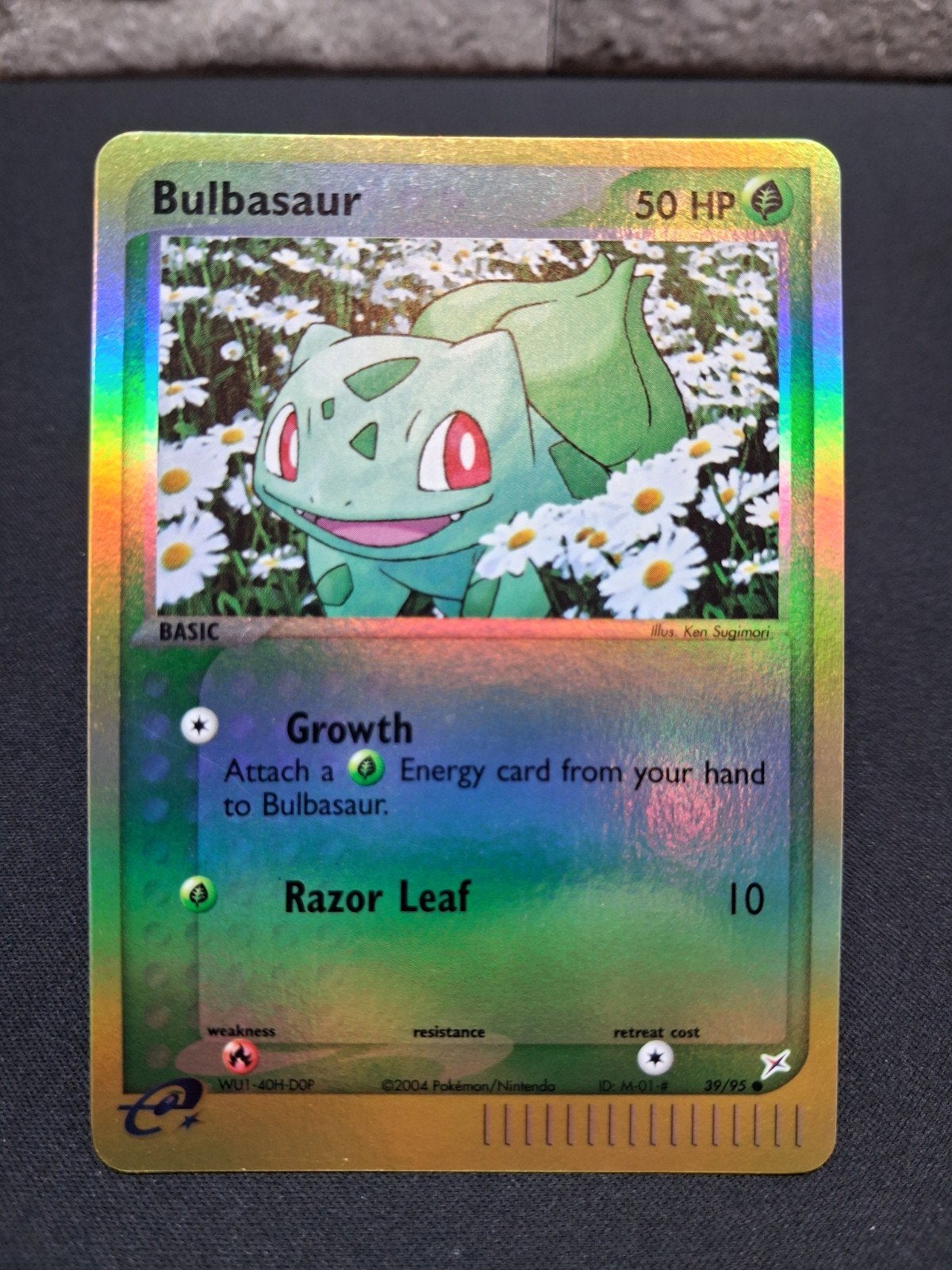 Bulbasaur Pokémon Kaart - Holo Foil - 29/95, Ophalen of Verzenden, Zo goed als nieuw, Losse kaart, Foil