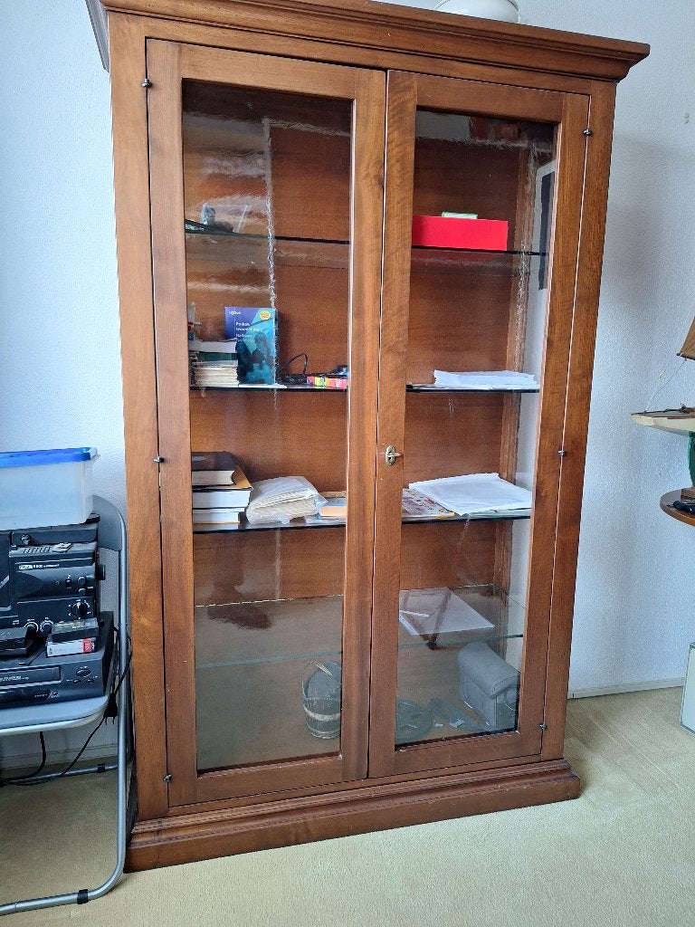 Vitrinekast - Boekenkast., Ophalen, Glas, 50 tot 100 cm, 150 tot 200 cm