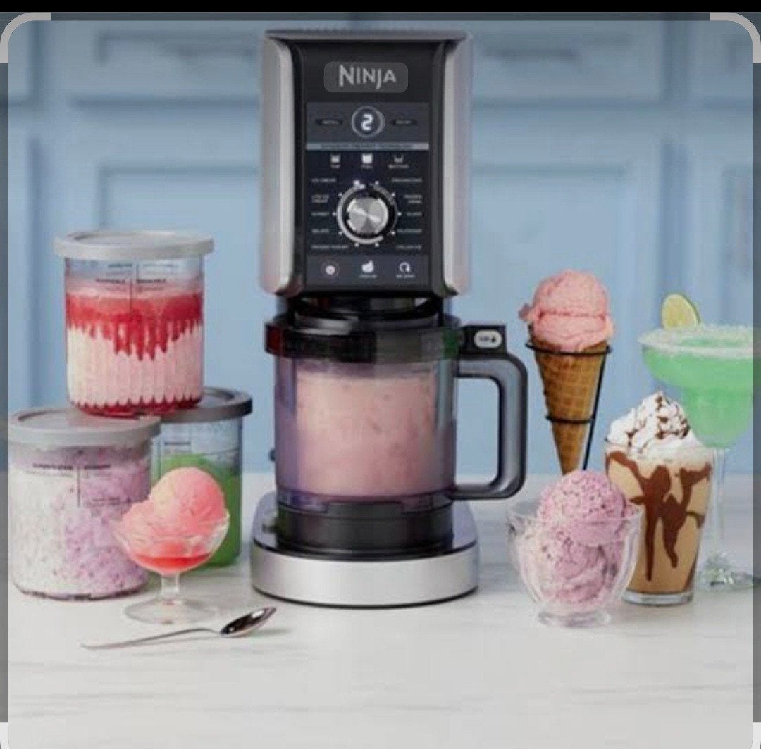 Ninja Creami IJsmachine met 3 extra bekers, Ophalen of Verzenden, Zo goed als nieuw, Blender