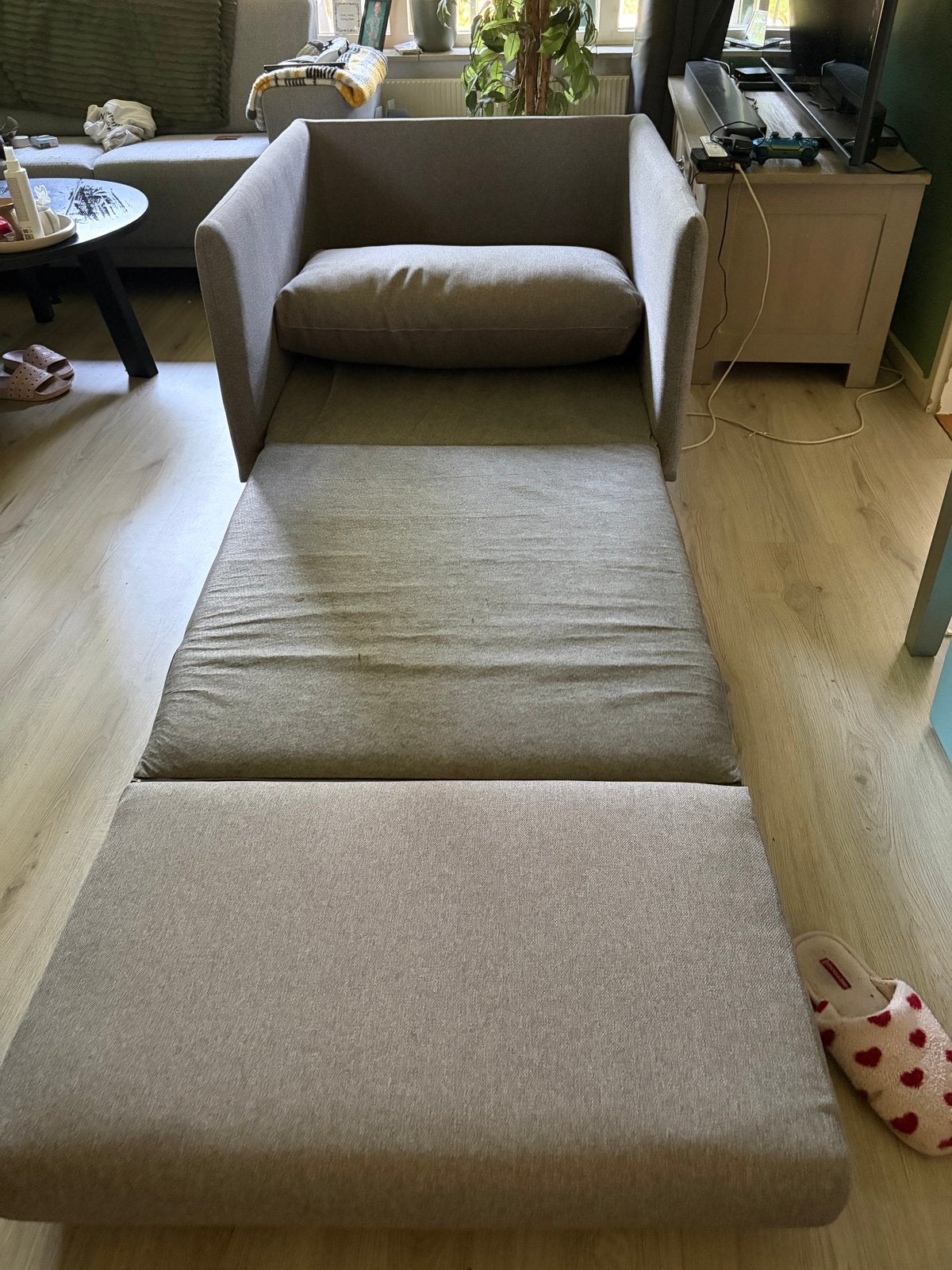 Jysk slaapstoel / logeerbed - Zo goed als nieuw, Huis en Inrichting, Slaapkamer | Slaapbanken, Ophalen, 100 cm, Eenpersoons, Zo goed als nieuw