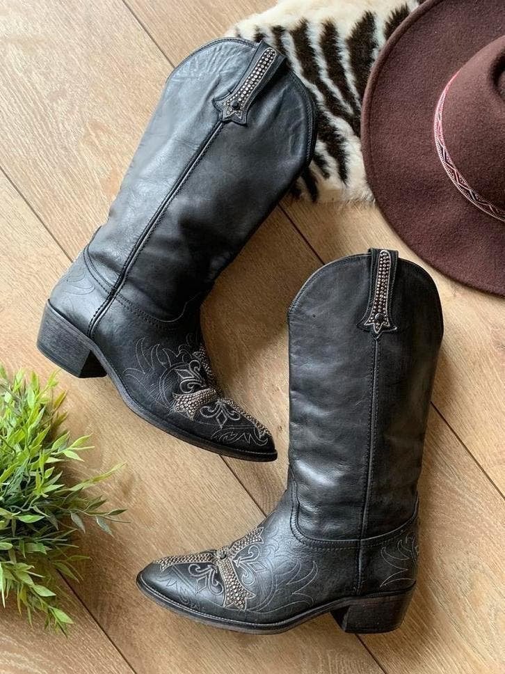 Golden Goose cowboylaarzen 38 western boots laarzen, Hoge laarzen, -, Zwart, -