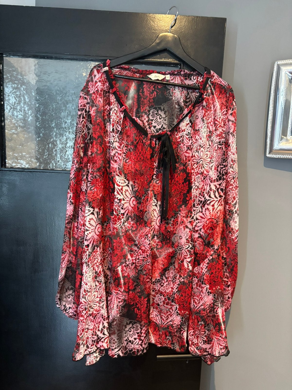 Miss etam blouse maat 50, Ophalen of Verzenden, Zo goed als nieuw, Rood, Blouse of Tuniek