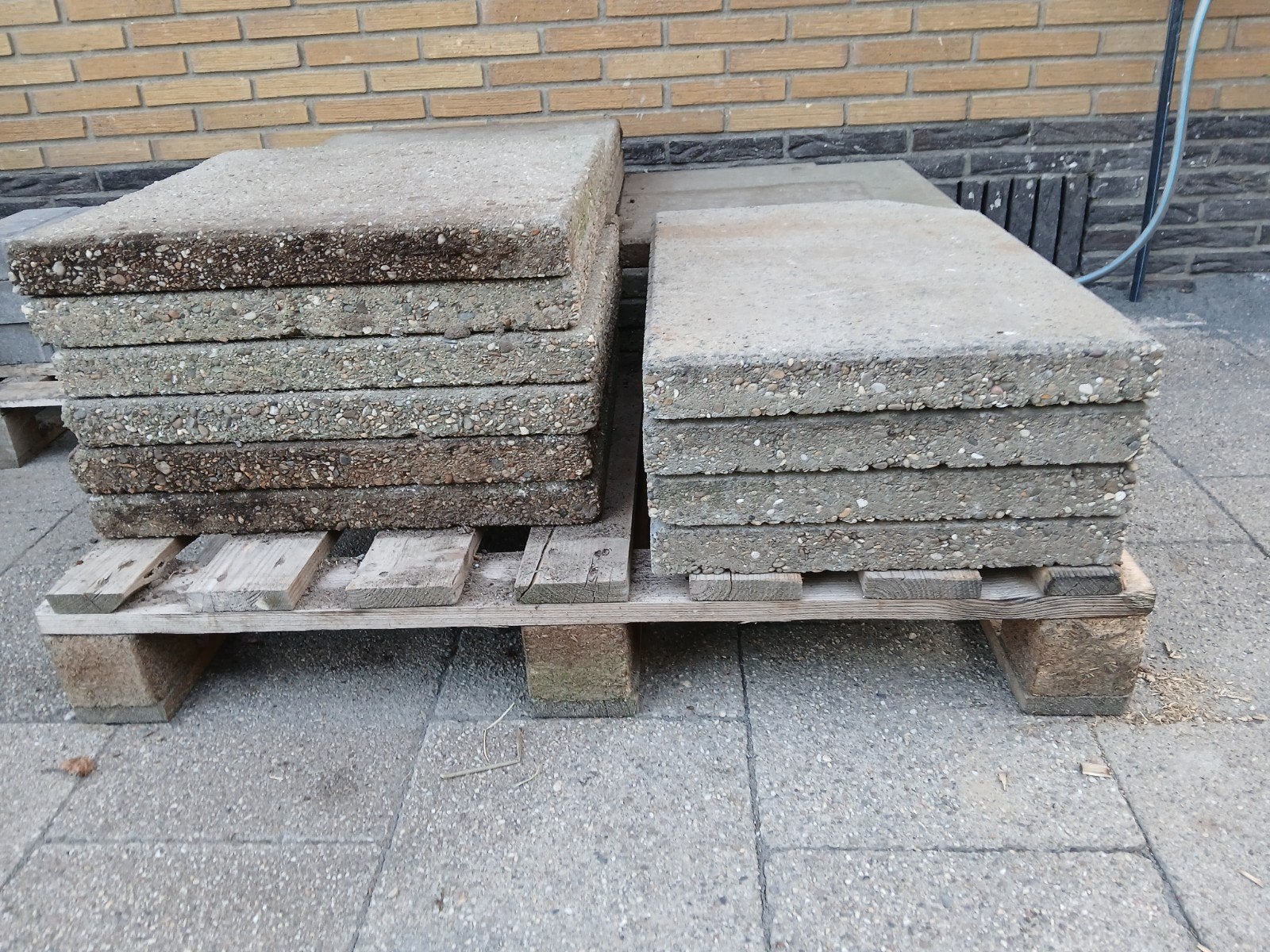 Betontegels 11st 50x50x5, 3 st 50x50x4, 3 st 60x40x5 grijs, Ophalen, Gebruikt, Minder dan 5 m², Beton