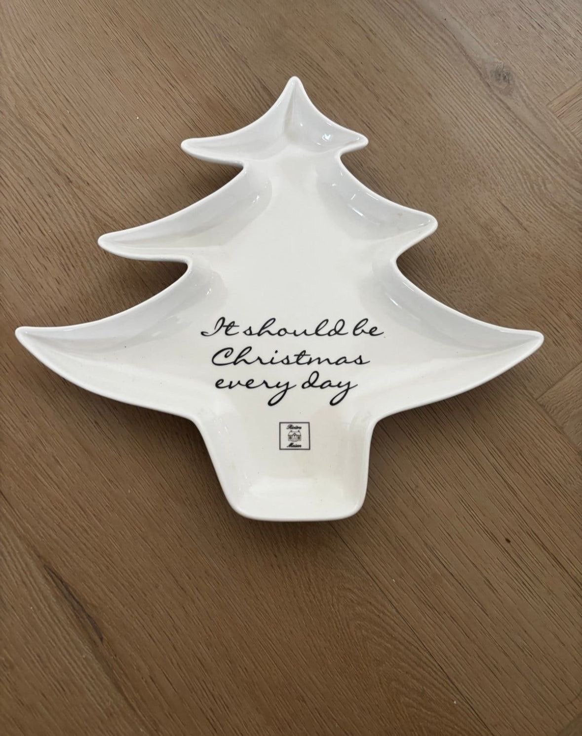 Riviera Maison Kerstboom Serveerschaal - "Christmas every da, Ophalen of Verzenden, Nieuw