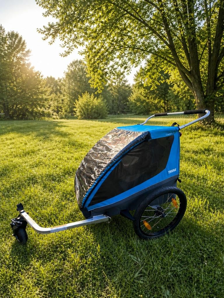 Thule Coaster XT 2 fiets trailer - zeer nette staat, Ophalen, Zo goed als nieuw, Kinderkar, 40 tot 60 kg