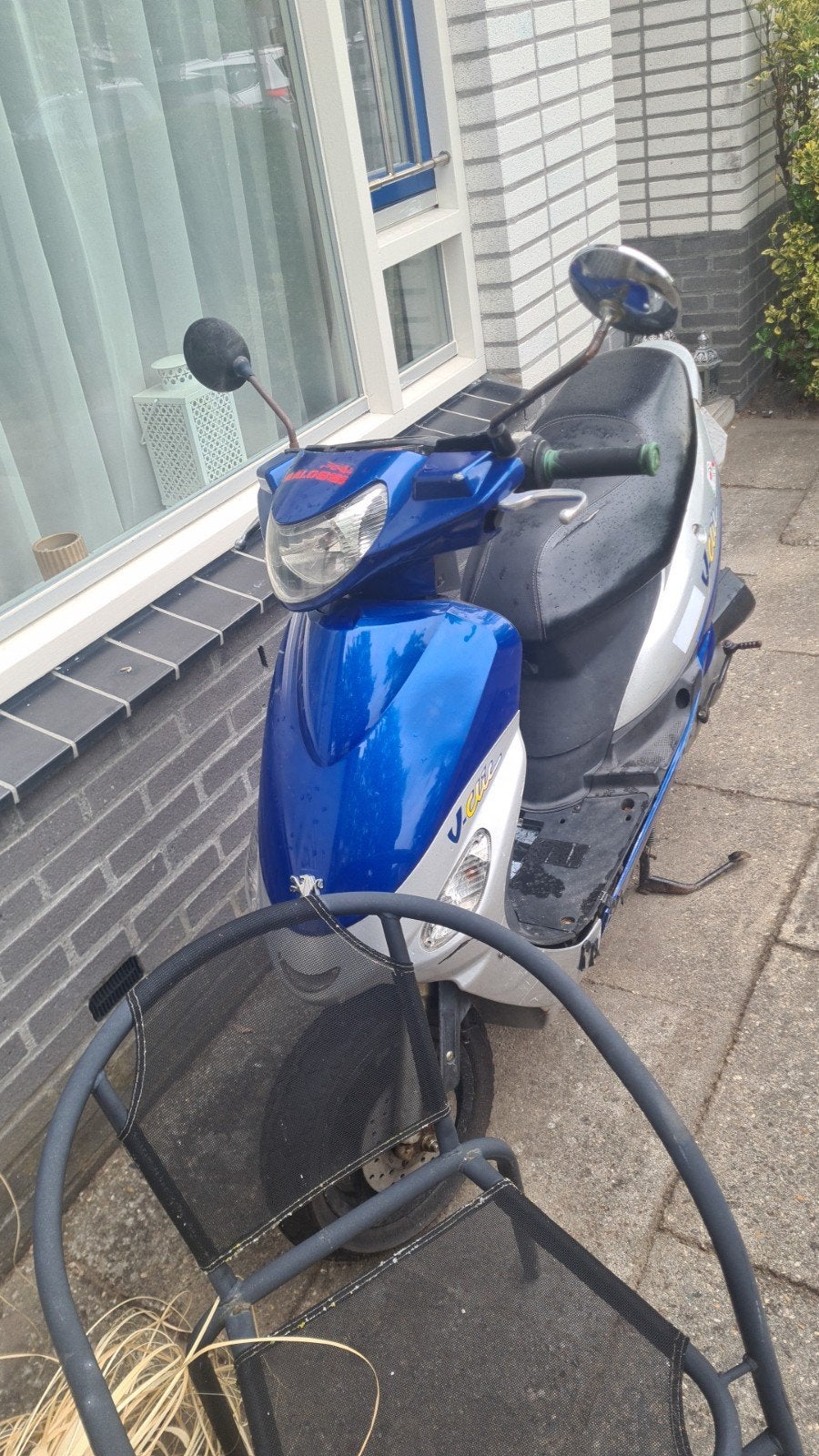 Peugeot V-Clic Scooter - Blauw/Zilver - Gebruikt, Fietsen en Brommers, Ophalen, Gebruikt, Benzine, Peugeot