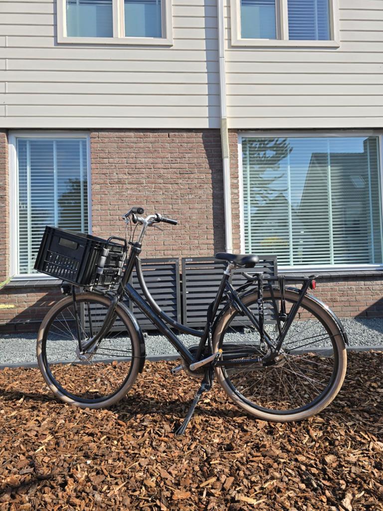 Batavus Diva Damesfiets met krat en slot, Fietsen en Brommers, Fietsen | Dames | Damesfietsen, Versnellingen, Batavus, Ophalen of Verzenden