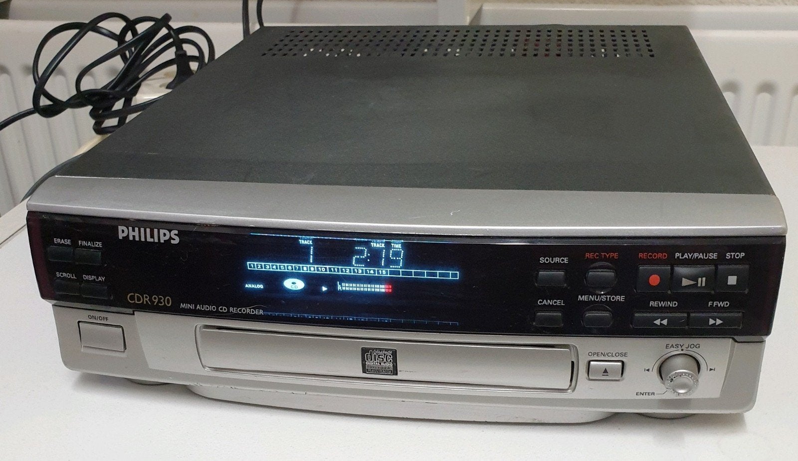 Philips cdr-930 cd speler recorder, Ophalen of Verzenden, Gebruikt, Philips