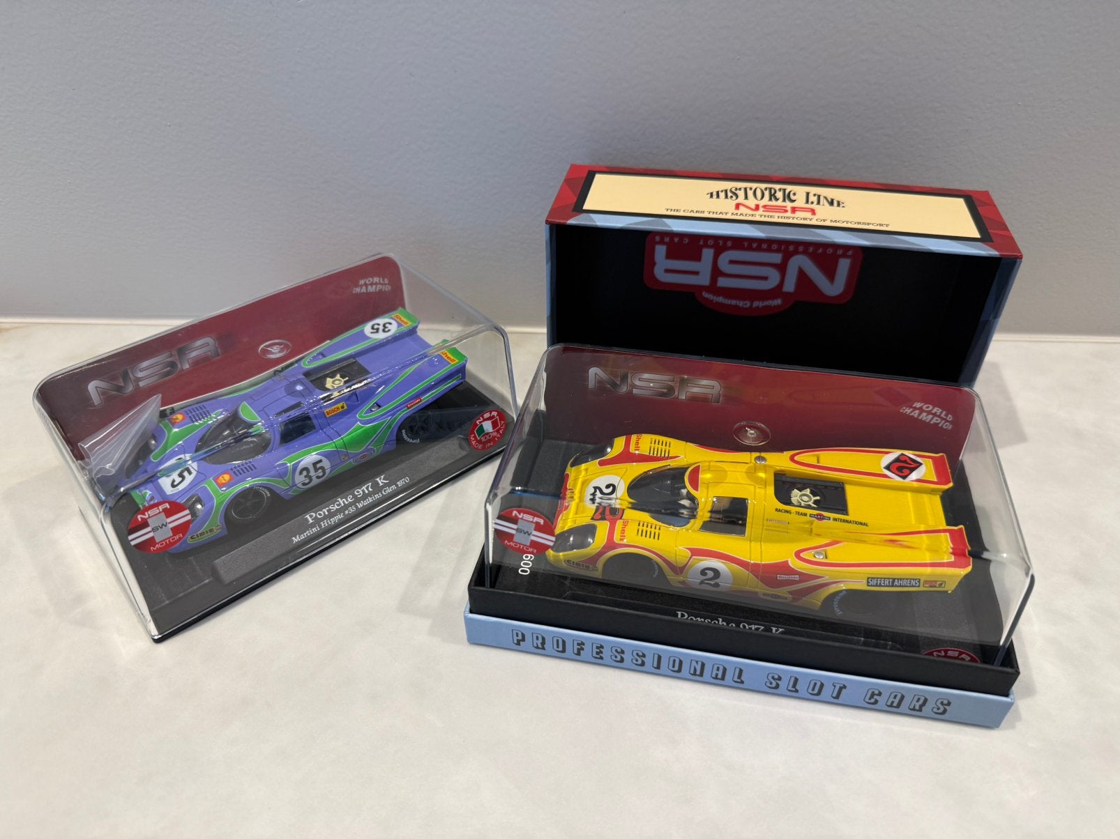 NSR Porsche 917K Martini Hippie, Ophalen of Verzenden, Zo goed als nieuw, Elektrisch, Overige merken