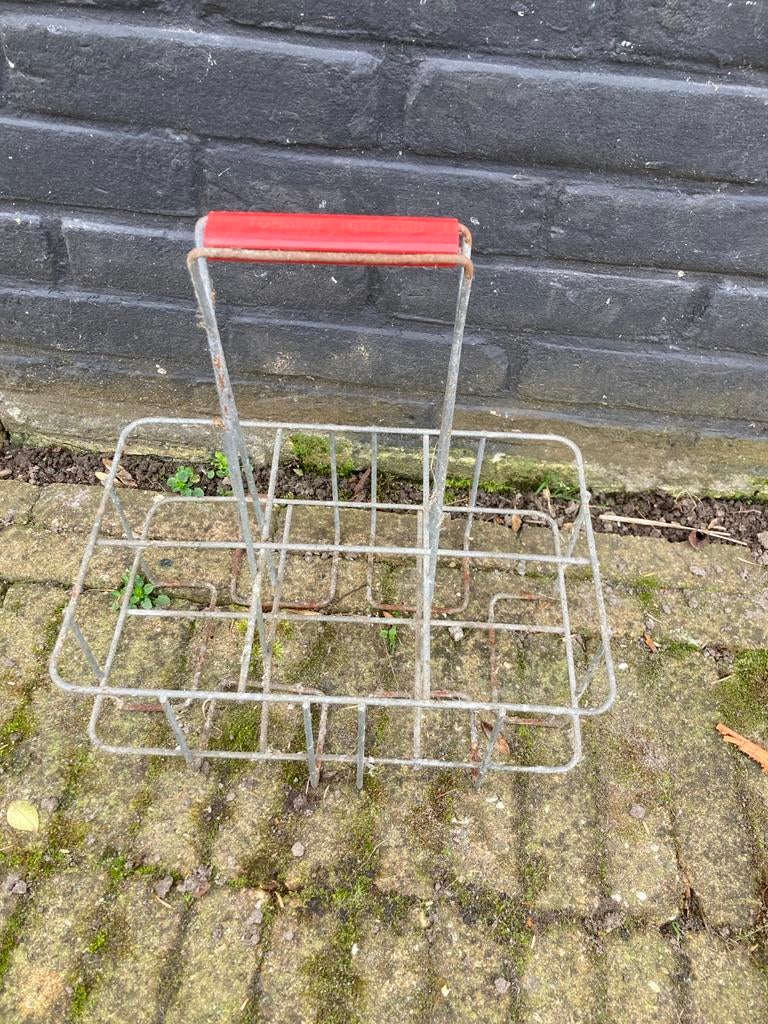 Vintage Tomado Holland 6 melkflessen rek, Ophalen of Verzenden