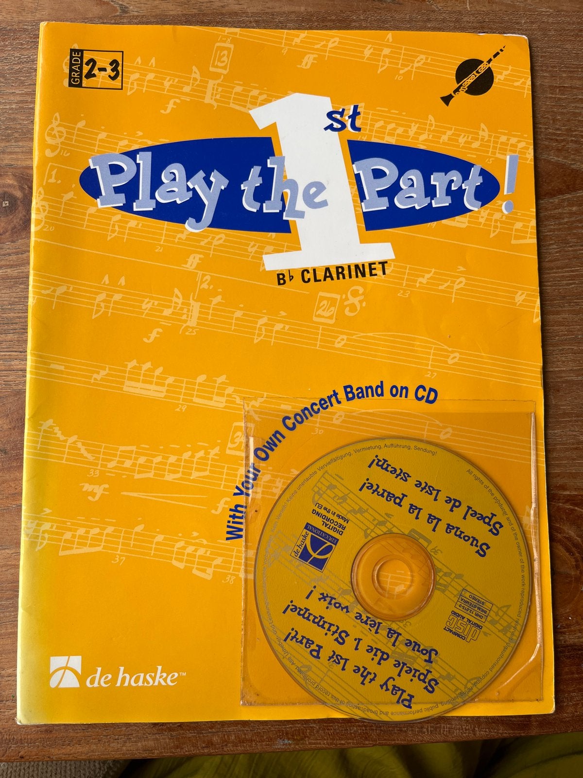 Play the 1st Part! Klarinet muziekboek met CD, Gebruikt, Overige genres, Les of Cursus, Ophalen of Verzenden