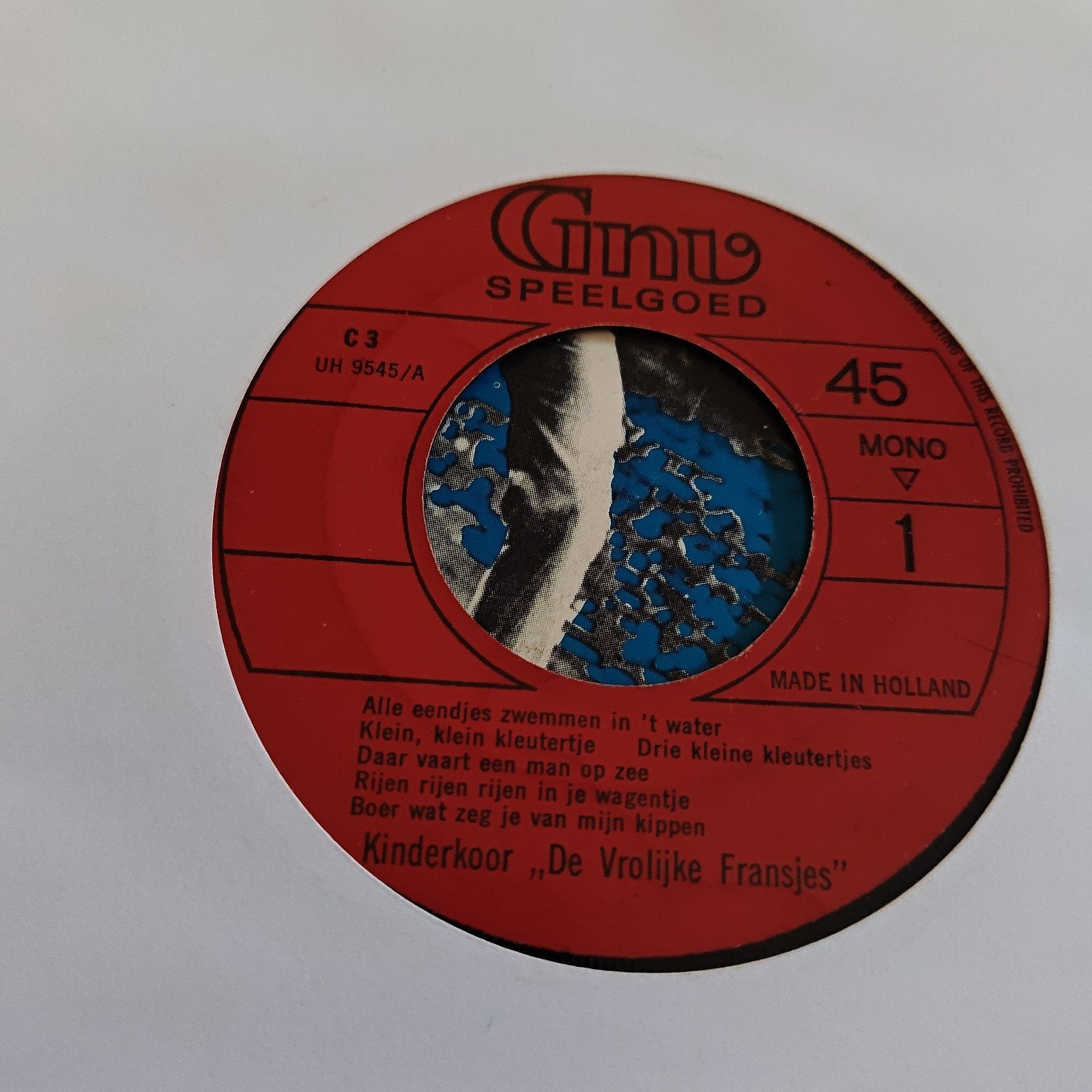 Kinderkoor "De Vrolijke Fransjes" Ginu Speelgoed, Ophalen of Verzenden, Gebruikt, 7 inch